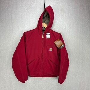 Carhartt Sierra Jacket Sherpa Lined Womens XS WJ141 SCA Scarlet Red NWT